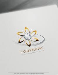 diamond flower logo templates