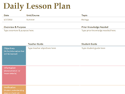 Good Lesson Plan Template Printable Lesson Plan Template Free To