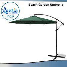 Plain Green Beach Garden Umbrella Size