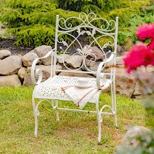 Gaia Folding Garden Armchair Antique White