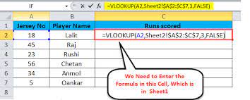 vlookup from another sheet in excel