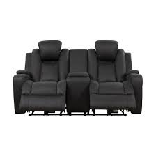 2 seater electric fabric recliner sofa
