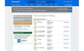 sit in comfort amex preferred seating