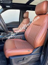 Mahogany Leather Seat Covers Hexagon