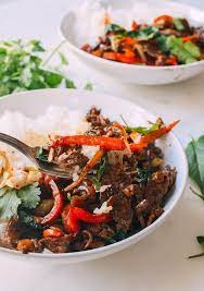 Thai Ground Beef And Basil gambar png
