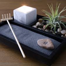 Zen Garden Kit Black Air Plant Included