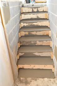 how to pour concrete stairs