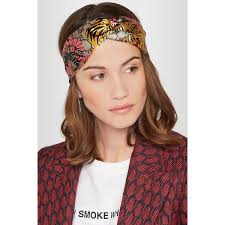 Gucci Twisted Printed Duchesse Silk Satin Headband 315
