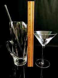 Vintage Mcm Martini Set Of 4 Glasses