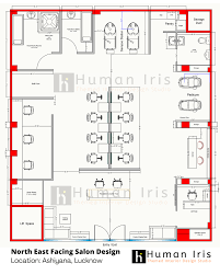 39 salon layout plan and elevation design