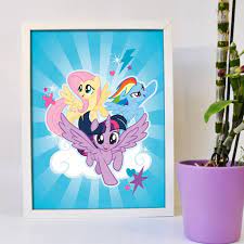 My Little Pony Print Group Cloud Print