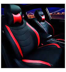 Vp1 Pu Leather Car Seat Cover Black Red