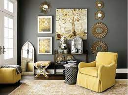 12 gray and yellow living room ideas
