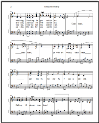 Download free christmas sheet music for hundreds of pieces of christmas carols and music that you can print and use with your choir, band, or family. Beautiful Free Hymn Sheet Music Softly And Tenderly Jesus Is Calling