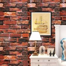 Red Brick Self Adhesive Wallpaper For