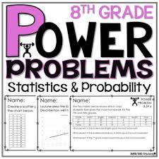 8th Grade Math Word Problems Statistics