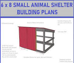 Small Animal Shelter Diy Plans 8x6 Lean