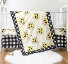 Peanutshell Sunflower Crib Bedding Set