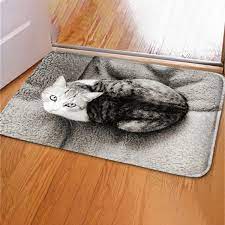 floor mat cat dog pattern colorfast