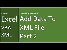 excel vba xml create xml file