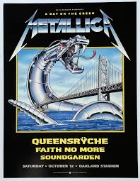 metallica soundgarden concert poster