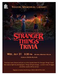 I hope you've done your brain exercises. Stranger Things Trivia The Sag Harbor Express