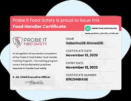food safety course training