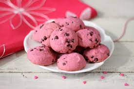 Pink Chocolate Chip Cookies gambar png