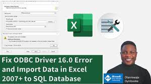 fix sql database odbc driver error