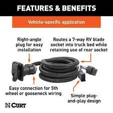 It reveals the components of the circuit as streamlined forms, and the power as well as signal links between the tools. Curt 95 10 Dodge Ram 2500 10ft Custom Wiring Harness Extension Adds 7 Way Rv Blade To Truck Bed Cur56001 Lifestyle Garage