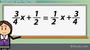 Multi Step Equations With Fractions