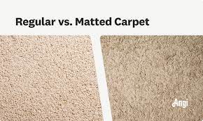 carpet is matted or flattened