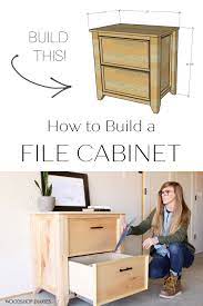 diy file cabinet woodworking plans to