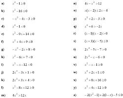 Quadratic Equations And Inequalities