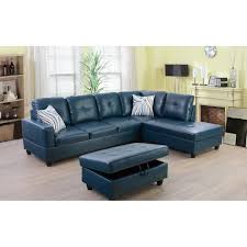 ottoman leather modular sofa