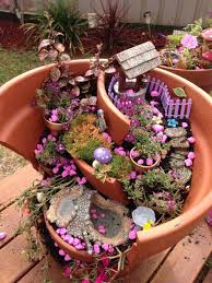 Fairy Tale Garden In A Broken Pot