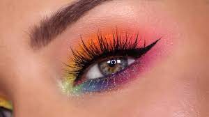 rainbow eye makeup tutorial pride