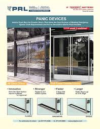 All Glass Door Panic Device By