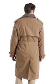 Raleigh Long Trench Coat For Men Double Breasted London Fog