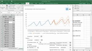 Excel 2016 The New Forecast Sheet