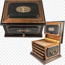 box antique cigar humidor casket png