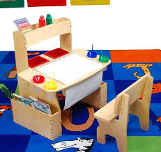Art desks and tables with storage like these, have plenty of supply nooks, drawers and shelves for all those lines, and rainbows of color that somehow come together as art. 15 Kids Art Tables And Desks For Little Picassos Home Design Lover