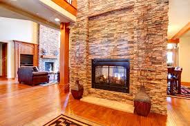Luxury House Interior Stone Wall With