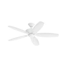 Matte White Dual Mount Ceiling Fan