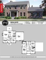 2 Story Colonial House Plan Wallace