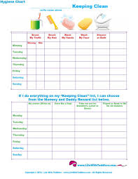 Free Printable Toddler Hygiene Chart For Toddlers And