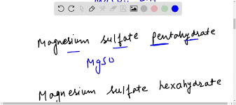 magnesium sulfate dihydrate mgso4