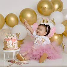 1st Birthday Baby Girl gambar png