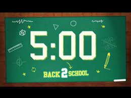 5 Minute Back To School Timer gambar png