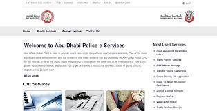 how to check abu dhabi traffic